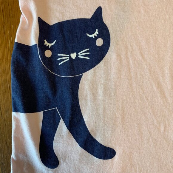 SEED HERITAGE Wraparound Cat T-Shirt Girls 12-18 Mos Pink Cat Tee Toddler Girl - Picture 3 of 6